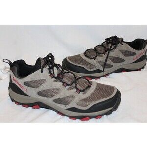 Merrell Boulder/Red Trail Hiking Shoes Men's US 11 Waterproof Breathable NWOB
